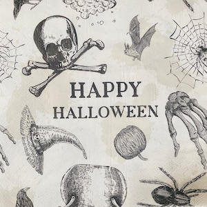 Tovagliolo di carta di Halloween per decoupage o forniture artigianali e scrapbooking