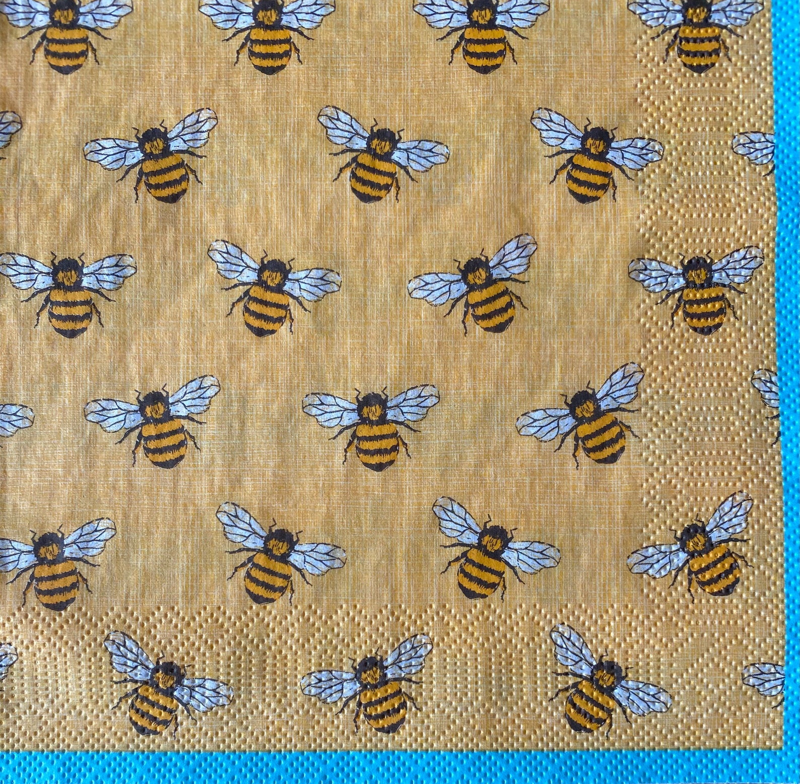 Bee Paper Napkin for Decoupage or Craft Supplies and Etsy