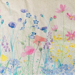 Tovagliolo di carta a forma di fiore per decoupage o per lavori artigianali e scrapbooking