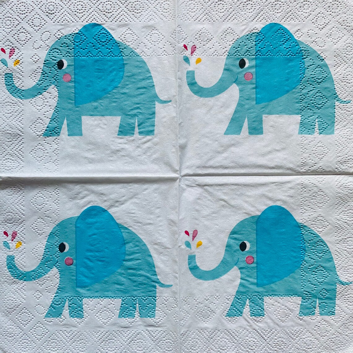 Elephant Paper Napkin for Decoupage or Scrapbooking and Paper Etsy