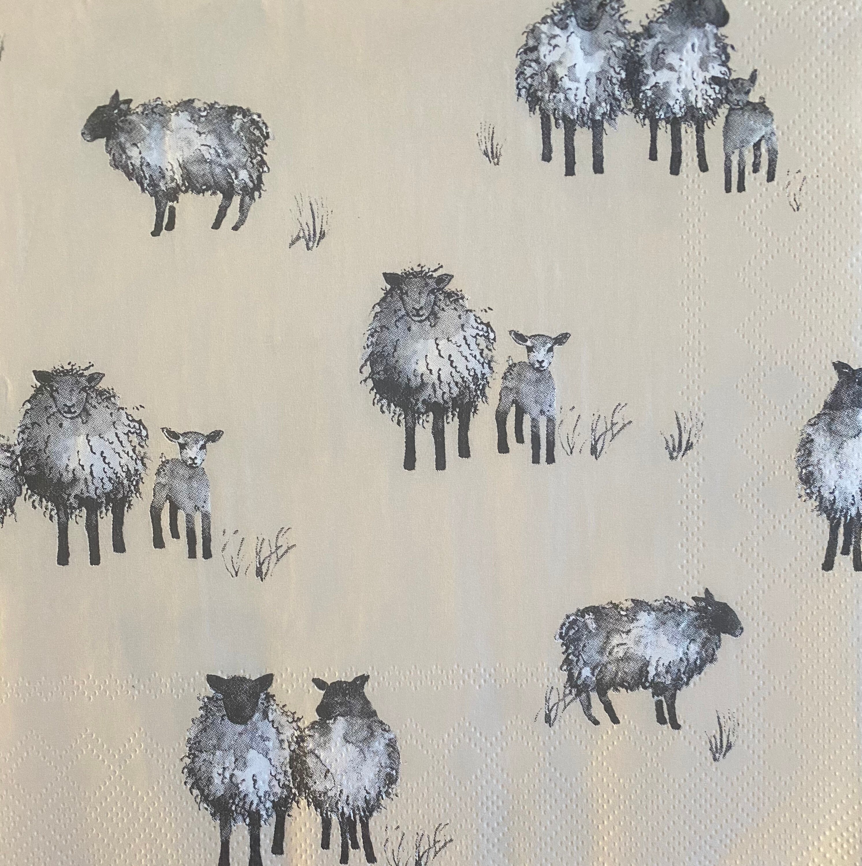 Sheep & Lamb Paper Napkin for Decoupage or Craft Supplies and Etsy UK