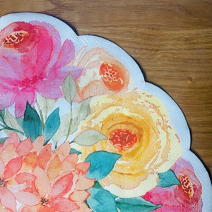 Flower paper napkin for decoupage and paper crafts and scrapbooking.