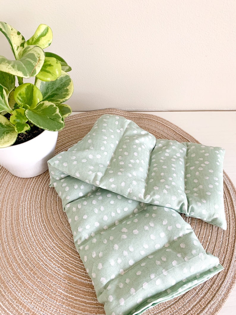 Cozy Herbal Heating Pad Flaxseed Neck Warmer Spa Christmas Etsy