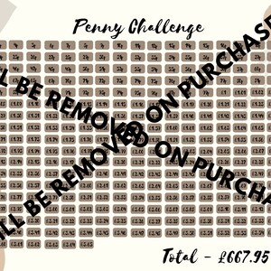Penny Challenge A4 PDF download
