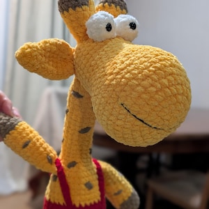 Handmade crochet giraffe