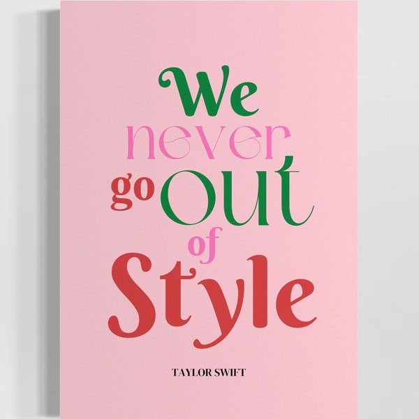 We never go out of style art etsy