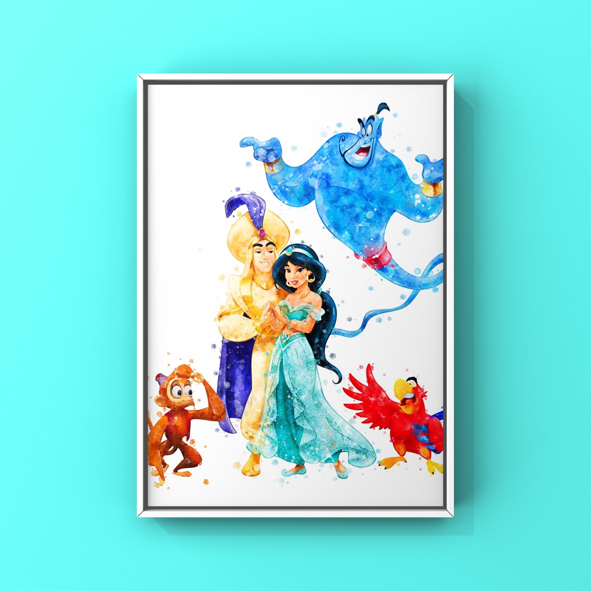 Disney Princess Art Set of 8 Elsa Cinderella Rapunzel Etsy