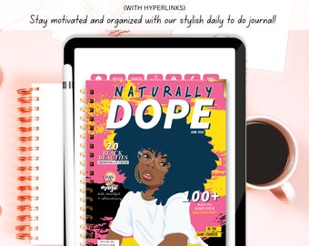 Black Girl Digital Journal | Digital Notebook | GoodNotes | Notability | Penly | Track Mood and Habits | Digital Diary | Student Notebook