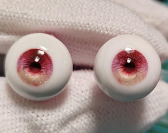 Handmade BJD Doll Eyes: Realistic Resin Eyes, 12-24mm