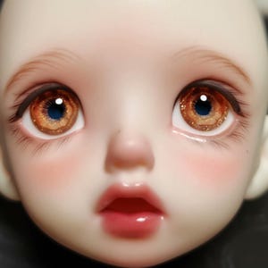 10mm-24mm BJD Doll Eyes, Safety Resin Eyes for 1/3 1/4 1/6 Dolls, Small/Normal Iris, Handmade for Reborn & Art Doll Accessories