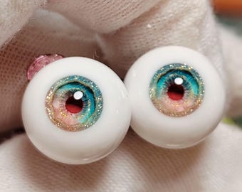 Yeux de poupée en résine faits main : yeux de sécurité BJD 10 mm-24 mm pour poupées artistiques