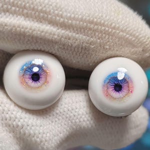 Hand Painted BJD Doll Eyes: Realistic Resin Toy Eyes (8mm-24mm)