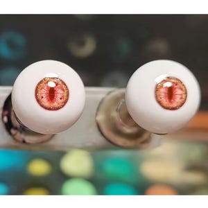 Pairs of BJD Beast Eyes Realistic Doll Eyes,Resin Safety Eyes,Gold Eyes,8mm - 24mm Bjd Eyes for Bjd Doll Accessories