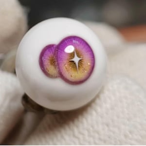 1 Paar Cartoon Puppenaugen 10 mm-24 mm handgemachte Harzaugen für BJD Puppen, Sicherheit Handwerk Augen, kleine/normale Iris für Reborn/Kunst Puppen