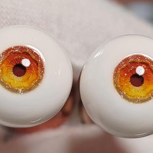 Handmade BJD Doll Eyes: Resin Iris, Safety Eyes (10mm-24mm)