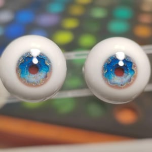 10-24mm Ultra-Realistic BJD Resin Eyes, Safety Craft Eyes for 1/3 1/4 1/6 Reborn/Ball Jointed/Art Dolls, Custom Small/Normal Iris