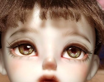 Yeux de poupée BJD réalistes peints à la main : yeux de sécurité en résine (10 mm-24 mm)