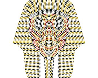 The Pharaoh Natural Mahogany Obsidian /& 18K Gold Pharaoh with Micro Pave CZ
