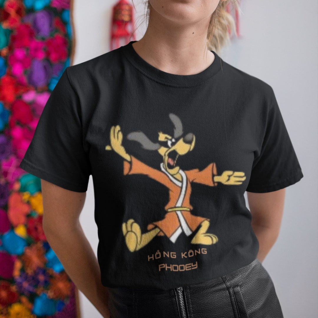 T-shirt Vintage Hong Kong Phooey - Humour Rétro 70s-80s - Coton Confort - Marque Uneek