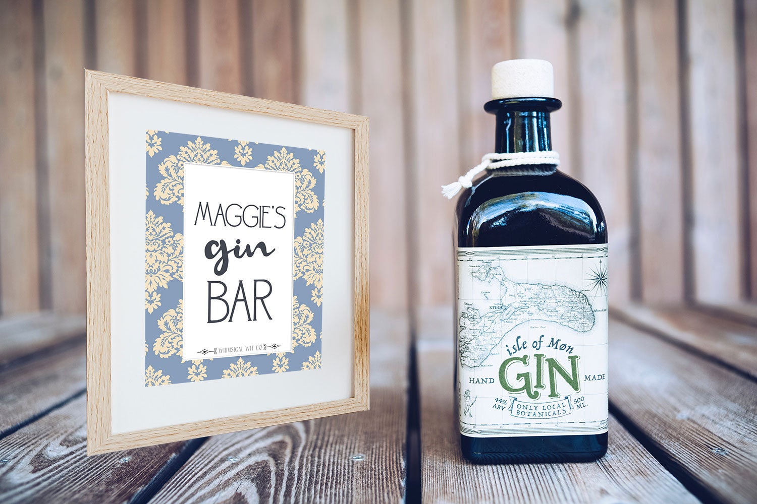Personalised Gin Bar Print Digital Download Only 8x10 Etsy