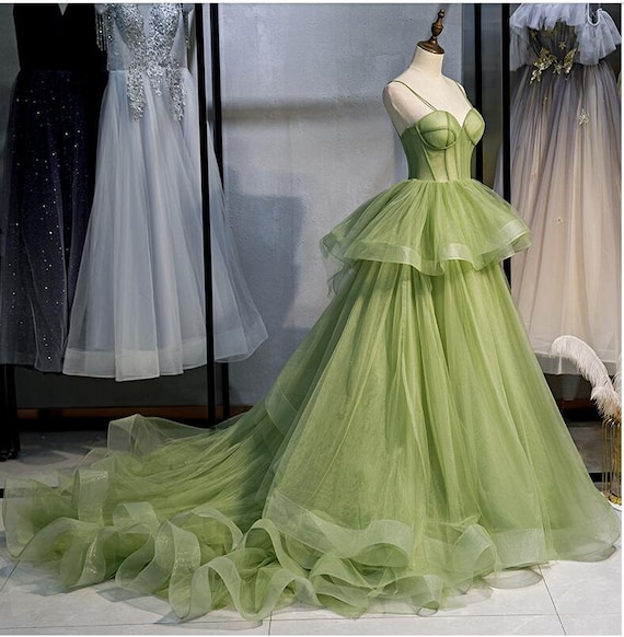 Sage Green Princess Quinceanera Dresses Sweet 16 Dress – jkprom