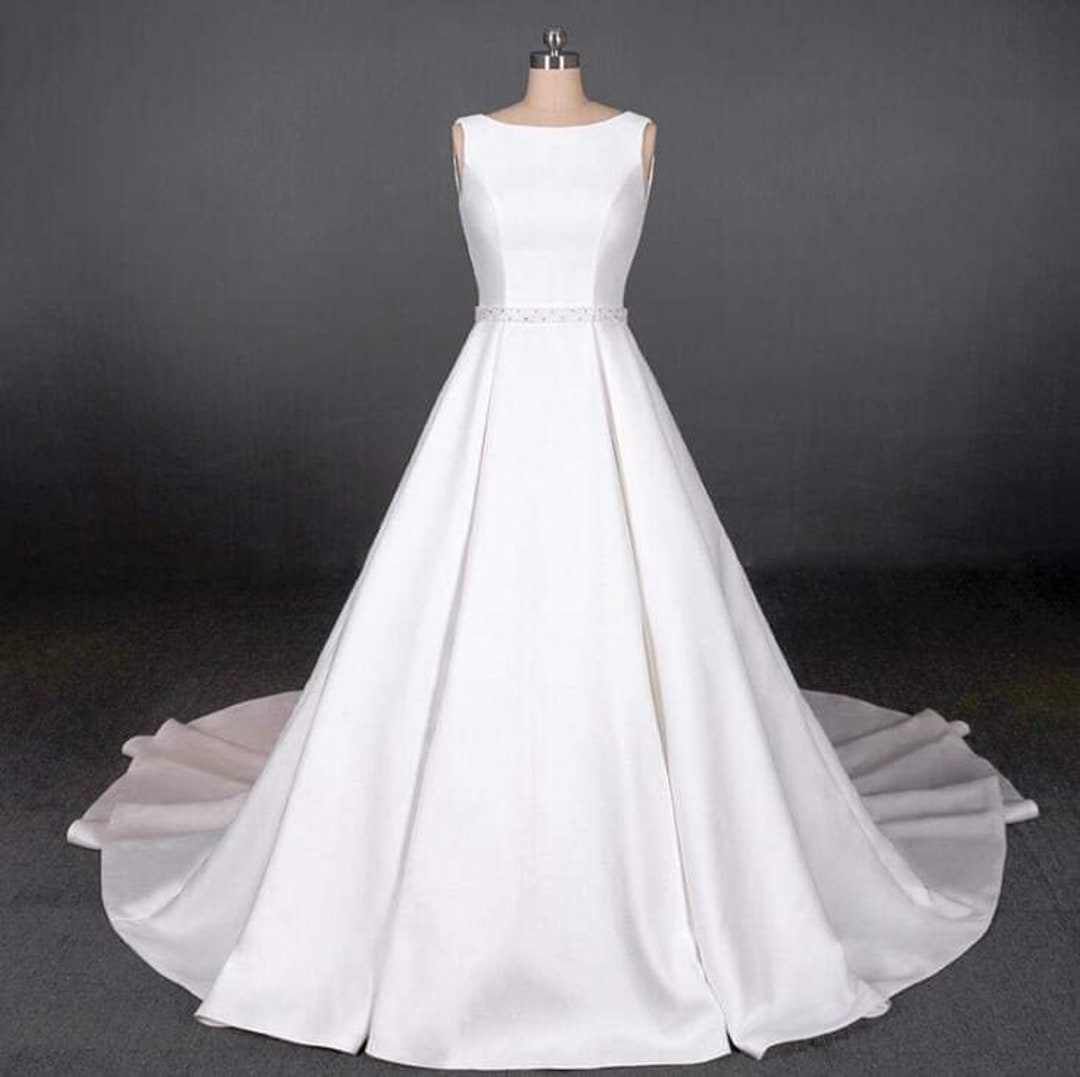 Satin Wedding Dress Bride Dress Bridal Gown dress for Bride - Etsy