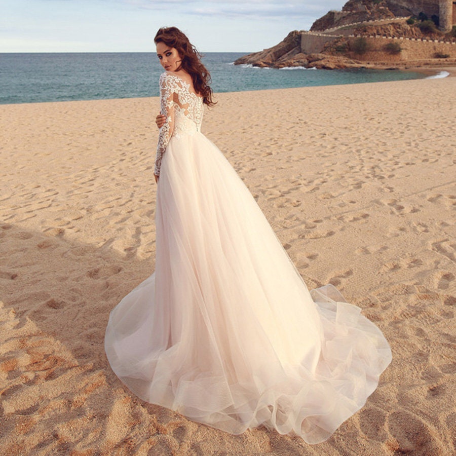 The Tia Halter Style Beach Wedding Dress – HeraBrides