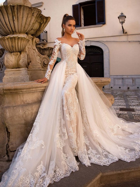 Wedding Dresses With Removable Skirt - BrideLulu