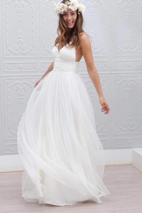 Simple Beach Wedding Dress Summer Bride Dress Bridal Gown Dress For Bride Wedding Custom Made
