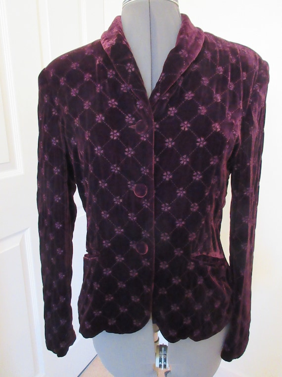 vintage Laura Ashley velvet jacket ladies