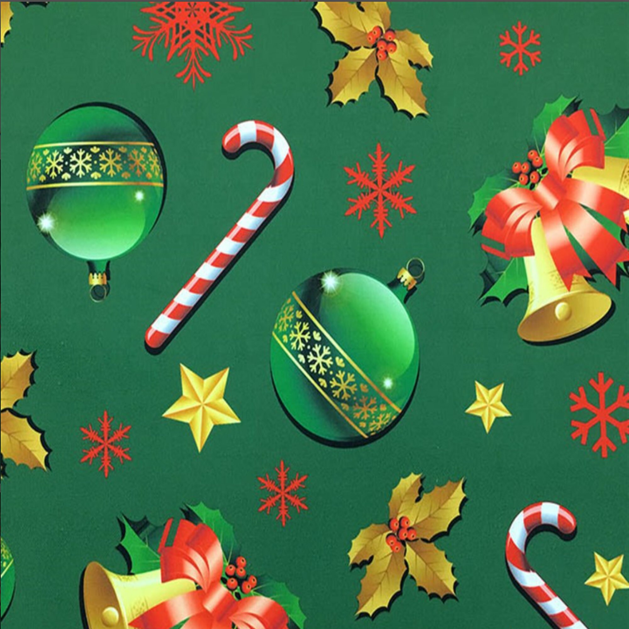 Christmas Cotton Quilting Fabric By The Yard Father Christmas Etsy