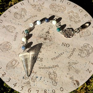 Pendulum Board Signs of Zodiac • Engraved Eco Friendly Cork Leather