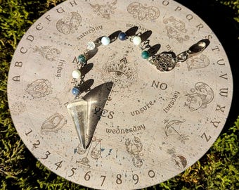 Pendulum Board Signs of Zodiac • Engraved Eco Friendly Cork Leather