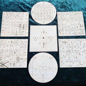 Seven Ensigns Of Creation • Engraved Eco Friendly Cork Leather