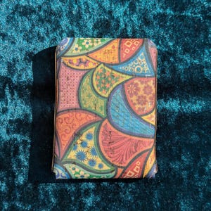 Eco Friendly Cork Leather Card Case • Psychedelic Gold or Flower of Life image 15