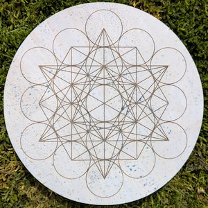 Siatka kryształowa Metatrons Cube Expansion • Ekologiczna skóra korkowa