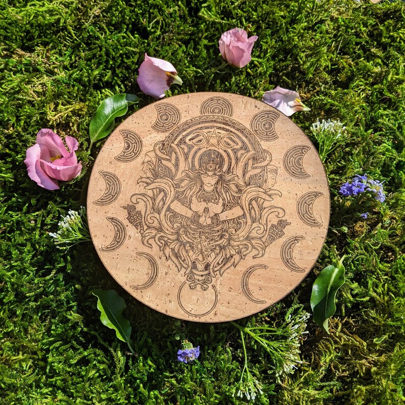 Hekate Altar Greek Goddess Hecate Shrine Triple Moon Etsy Australia