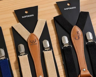 Custom Leather Suspenders,Personalized Suspenders,Suspenders For Men,Groomsmen Suspenders,Groomsman Gift,Wedding Suspenders,Rustic Suspender