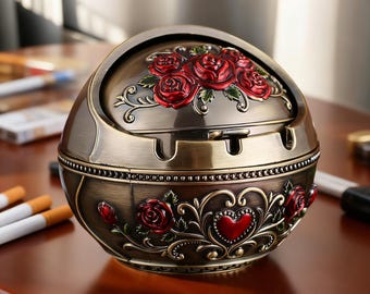 Groomsmen Gifts,V intage Metal  Ashtray with Lid, Best Man Gift For Groomsmen,Groomsmen Cendriers,Groomsman Gifts,Wedding Favors, Groom Gift