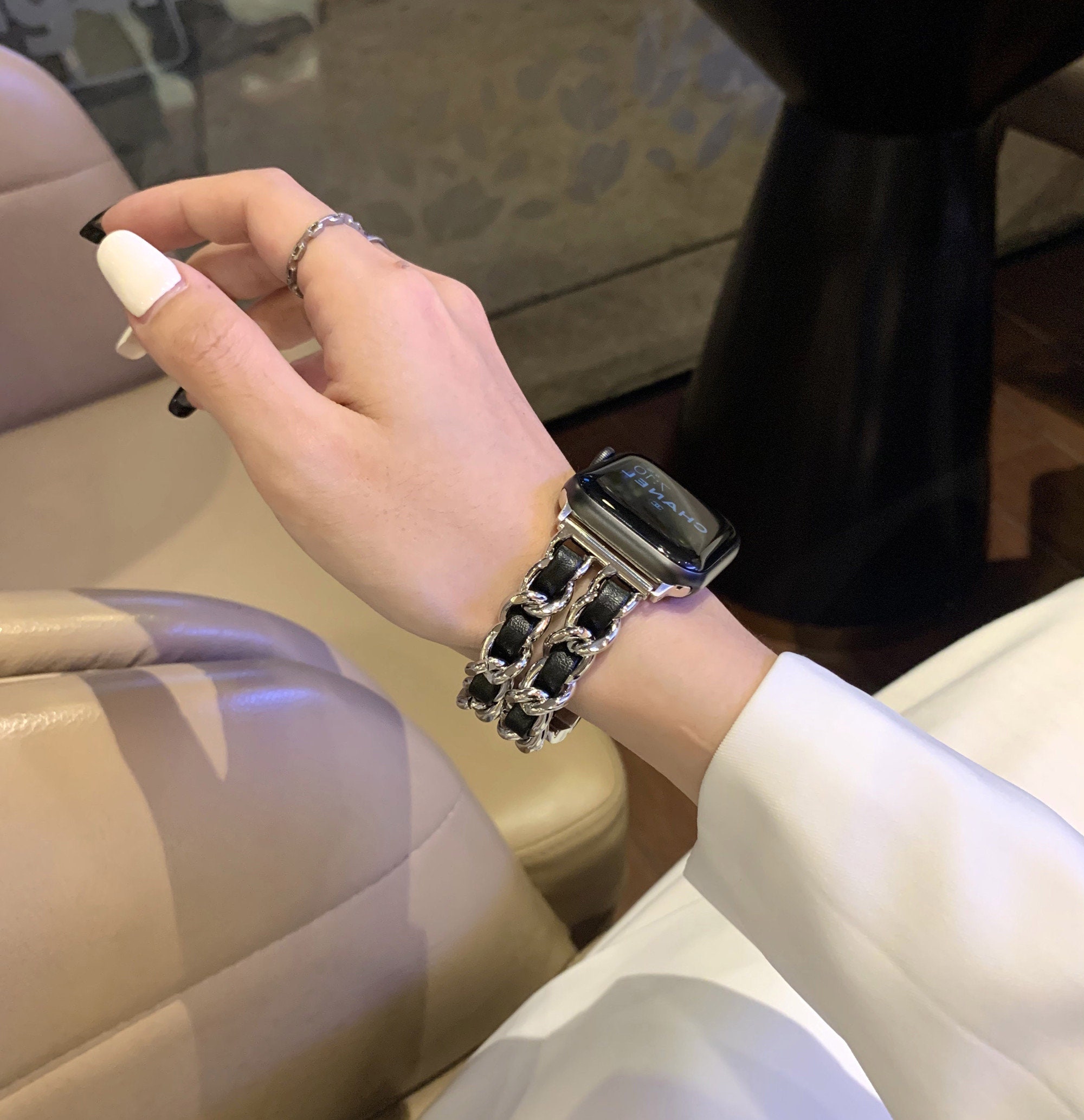 Gold Apple Watch Band Chain Luxury Iwatch Band 38mm 40mm Etsy