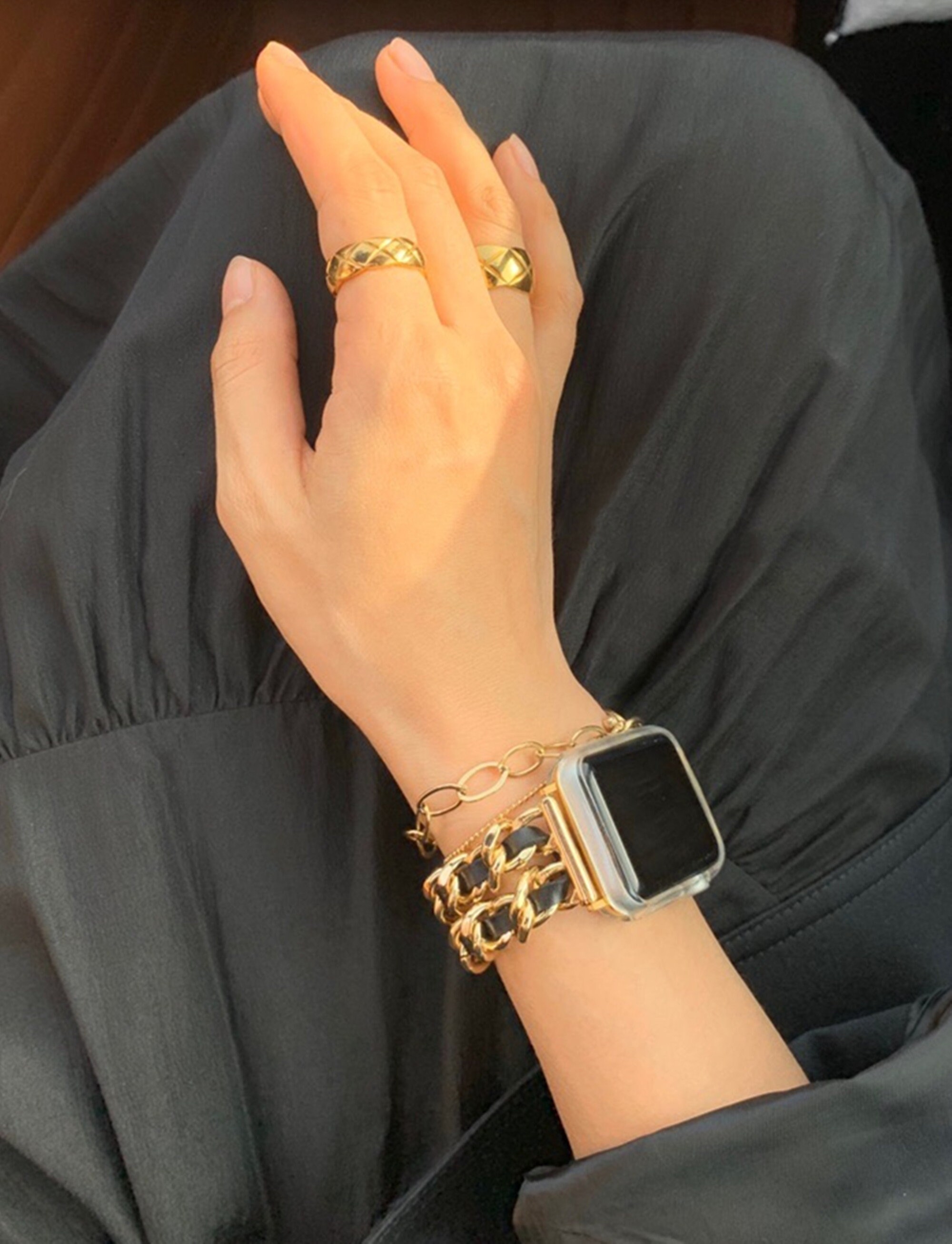 Gold Apple Watch Band Chain Luxury Iwatch Band 38mm 40mm Etsy