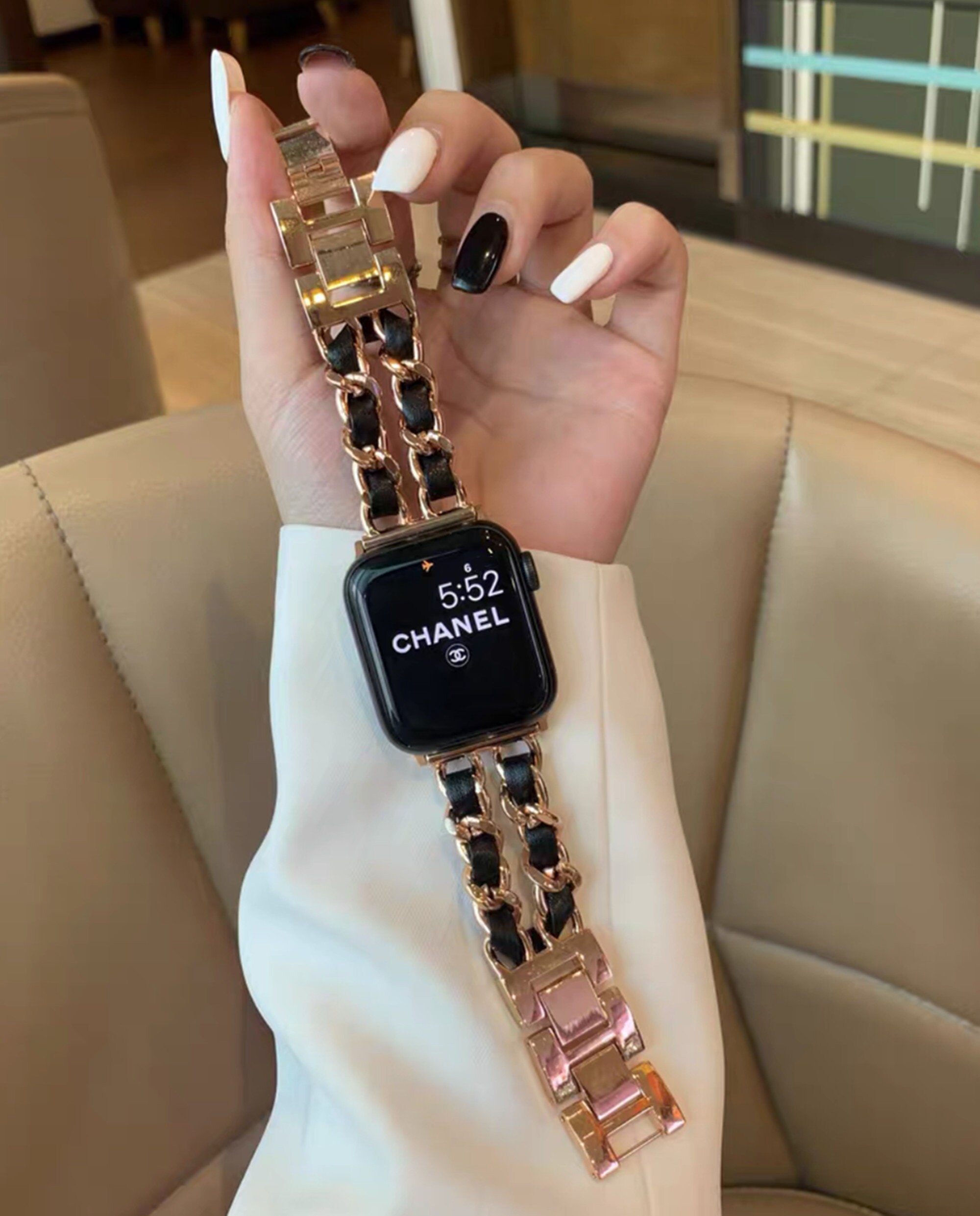 Gold Apple Watch Band Chain Luxury Iwatch Band 38mm 40mm Etsy