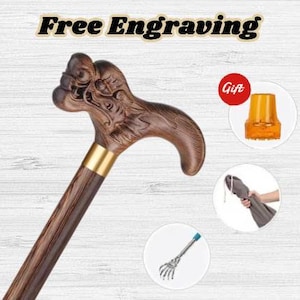 Gift for Grandpa Dragon Walking Cane, Personalized Gifts for Dad from Daughter, Dad Gifts, Personalized Walking Stick, Unique Dad Gifts