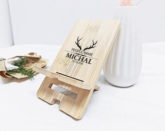 Custom Name Phone Stand - Phone Holder - Phone Holder for Desk - Modern - Office Decor - Minimalist - Iphone Holder - Desk Organization