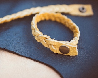 Soft Leather braided bracelets