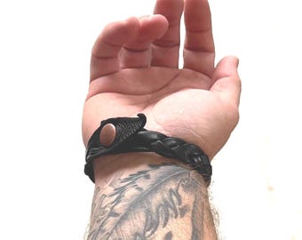 Men’s Leather Braided Bracelet