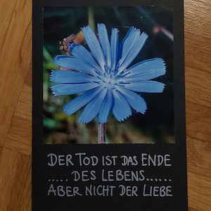 Trauerkarte Blümchen