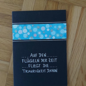 Trauerkarte Flügel
