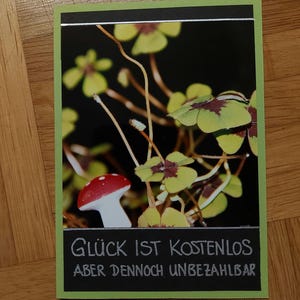 Grußkarte Glück