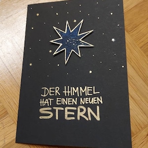 Trauerkarte Stern